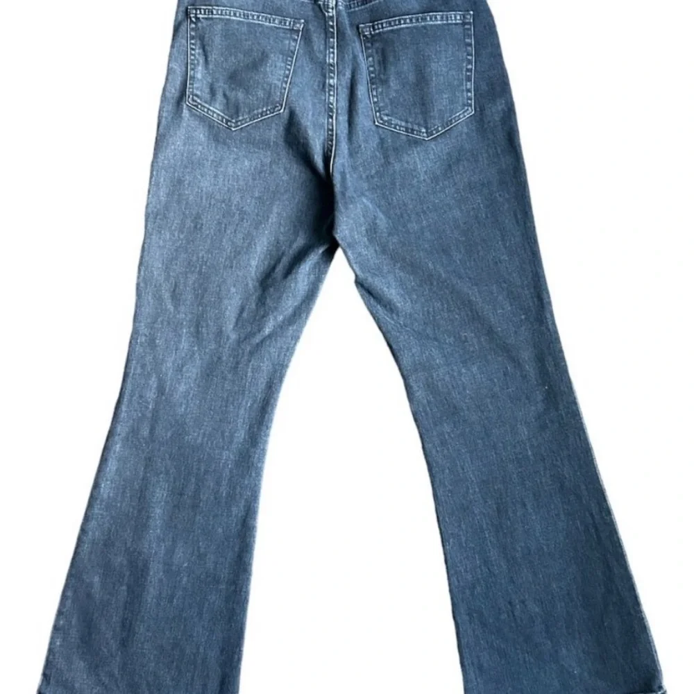 GAP Blue Flare Wide Leg Jeans High-Rise - Picture 3 of 7
